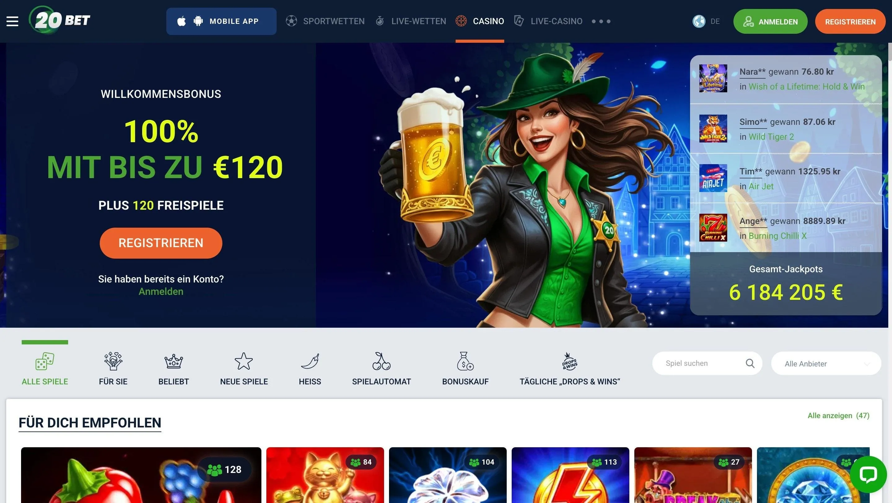 20Bet Casino Liechtenstein